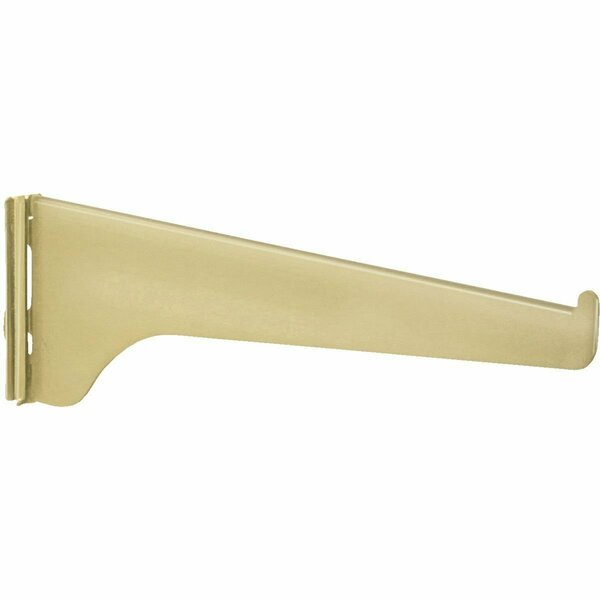 Knape & Vogt 180 Series 6 In. Brass Steel Regular-Duty Single-Slot Shelf Bracket 180 BR 6